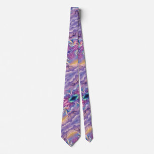 Magische Regenboog Glitter Witte Eenhoorn Sparkles Stropdas