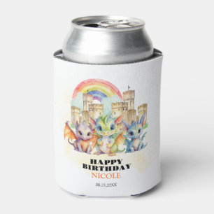 Magische Regenboog Kasteel Schattigee Baby Draken Blikjeskoeler