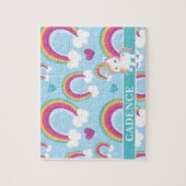 Magische regenboog Unicorn - Aangepaste Kinderen Legpuzzel (Verticaal)