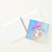 Magische regenboog Unicorn Spiral Notitieboek (Binnen)