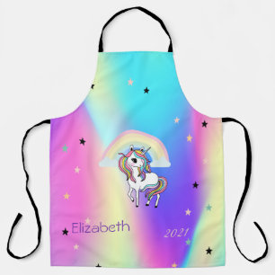 Magische regenboog Unicorn Stars Holographic Schort