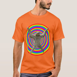 Magische regenboogsleuf t-shirt