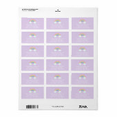 Magische regenboogterugzendadres etiket (Full Sheet)