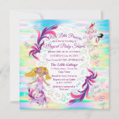 Magische regenboogverzeedemaïden notitiekaartje (Achterkant)