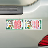 Magische rendiervoeding bumpersticker (Op auto)