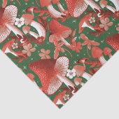 Magische rode en groene paddenstoel tissuepapier (Detail)