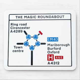 Magische Roundabout Mousepad Muismat