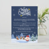 Magische Santa Letter Kaart (Staand voorkant)