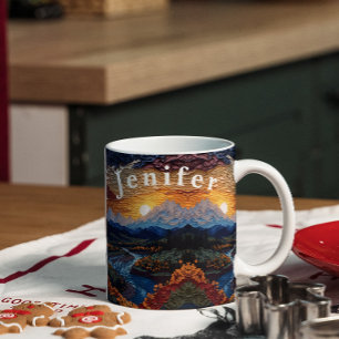 Magische Scène van Natuur Koffie Mok
