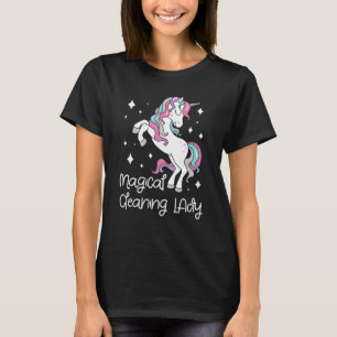 Magische schoonmaak dame huishoudster huis t-shirt