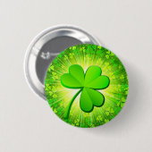 Magische shamrock ronde button 5,7 cm (Voorkant /achterkant)