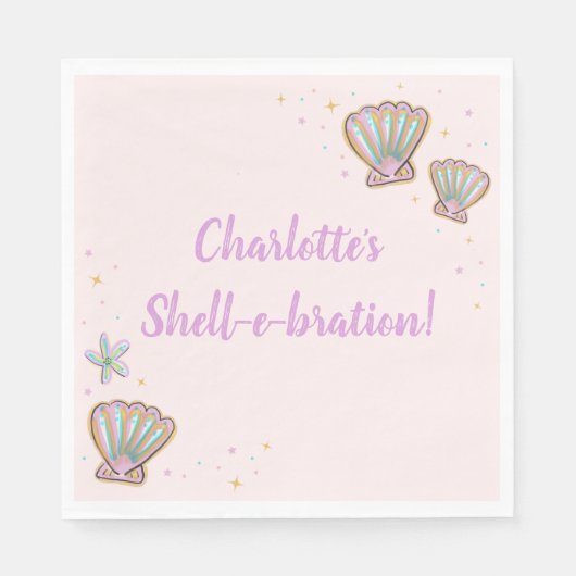 Magische Shell-e-bration servetten (Voorkant)