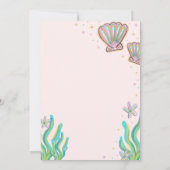 Magische Shell-e-bration Uitnodiging voor verjaard (Achterkant)