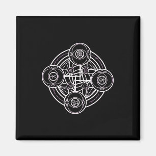 Magische Sigil (zegel) Sticker 18 Magneet