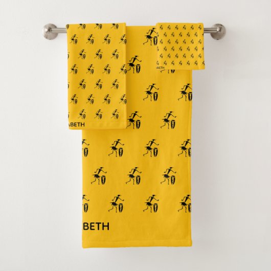 Magische, silhouet Inspirerend dansen Bad Handdoek (Insitu)