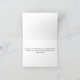 Magische Sleigh Ride met Zwarte Kerstman Kerstauto Feestdagen Kaart