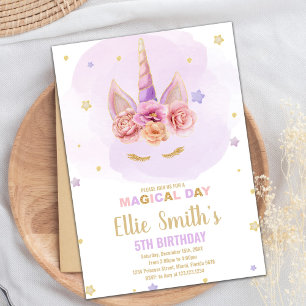 Magische Sparkle Party Theme voor meisjes Kaart