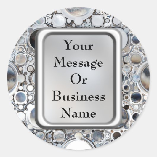 Magische spiegels ronde sticker (Voorkant)