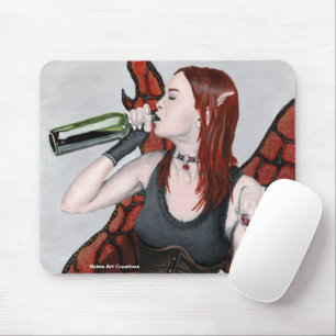 Magische Sprookje Drink Wijn Fantasy Art Mousepad Muismat