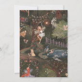 Magische Sprookjes Paddenstoel Uitnodiging (Achterkant)