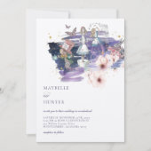 Magische sprookjesboekbruiloft in Wonderland Kaart (Voorkant)