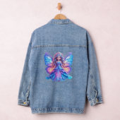 Magische sprookjesprinses met gloeiende vlindervle denim jacket (Hangar)