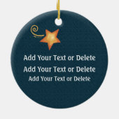 Magische St. Nicholas - Santa - SRF Keramisch Ornament (Achterkant)