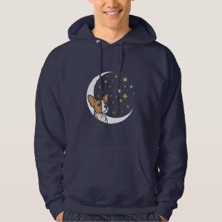 magische sterren kijkende hond hoodie