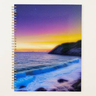 Magische Sunset Ocean Waves Planner