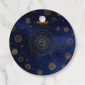 Magische symbolen van de bescherming Mandala Pagan Bedankjes Labels (Achterkant)