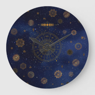 Magische symbolen van de bescherming Mandala Pagan Grote Klok