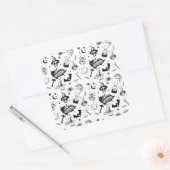 Magische symbolen vierkante sticker (Envelop)