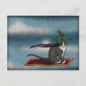 Magische tapijtkat, briefkaart (Voorkant)