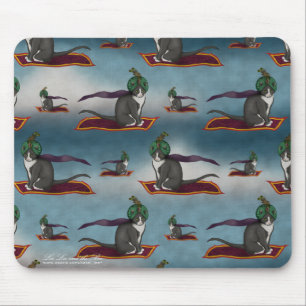 Magische tapijtkat, gepatterde mousepad muismat