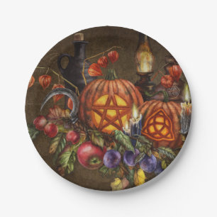 Magische Thanksgiving Papieren Bordje