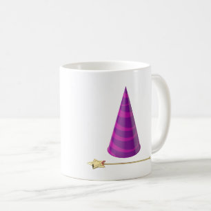 Magische toverstok en een kegel pet koffiemok