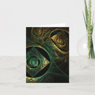 Magische trillingen Abstracte Art Note Card Kaart