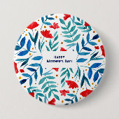 Magische TuinMoederdag Ronde Button 7,6 Cm (Voorkant)