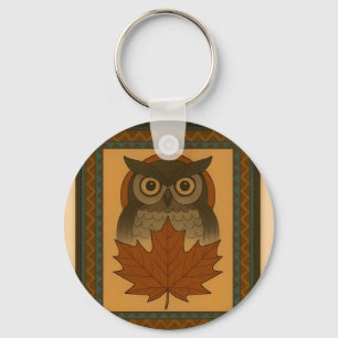 Magische Uil Design met kralen look Sleutelhanger