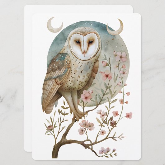 Magische Uil Informatie Kaart (Voorkant / Achterkant)