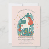 Magische Unicorn Birthday Kaart (Voorkant)