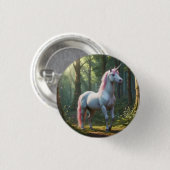 Magische Unicorn Birthday Ronde Button 3,2 Cm (Voorkant /achterkant)