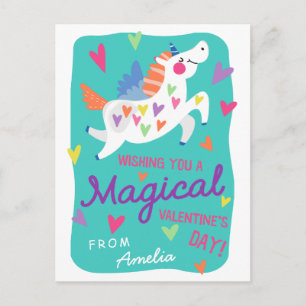 Magische Unicorn Briefkaart Size Classroom Valenti