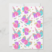 Magische Unicorn Dank u wel! Bedankkaart (Achterkant)