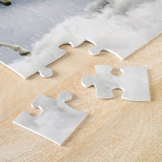 Magische unicorn Dansend in de wolken Legpuzzel (Zijkant)