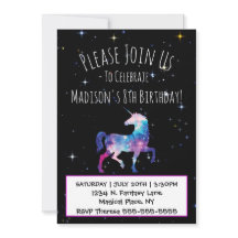 Magische Unicorn Galaxy Birthday