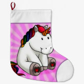 Magische Unicorn Grote kerststaart Grote Kerstsok (Voorkant)