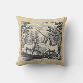 Magische Unicorn in het bos Kussen