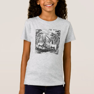 Magische Unicorn in het bos T-shirt