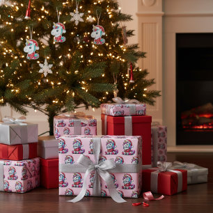 Magische Unicorn Kerstmis Cadeaupapier